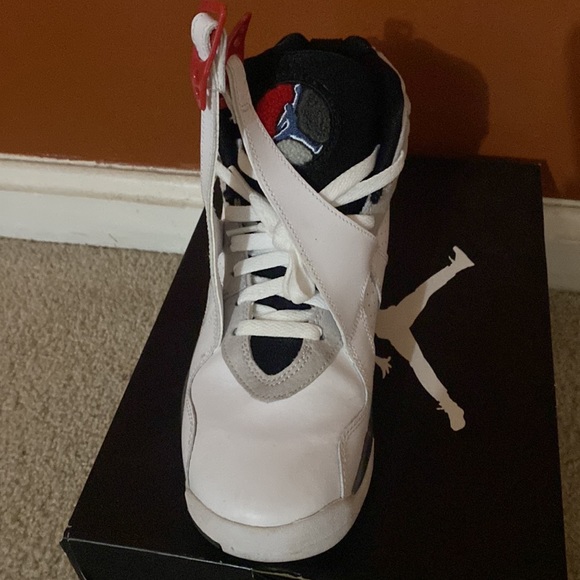 Jordan 8 retro white size 7y - Picture 2 of 6